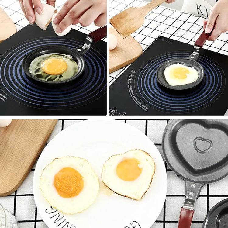 Stainless Steel Lovely Different Shape Mini Non-Stick Egg Frying Pan(Design May Vary) | Pack of 1