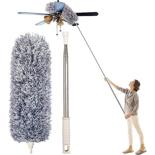 Cleaning Duster 8ft Long Pipe AC CEILING FAN WALL ROOF FEATHER DUSTER