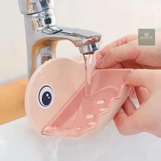 [HIGH-QUALITY] Fish Shape Cute Soap Plastic Dish Adhesive Waterproof Wall Mounted Bar Soap Dish Holder Organizer Rack Hanging Bathroom Soap Tray | 1 PCs (Random Color) - Orchids Store PK