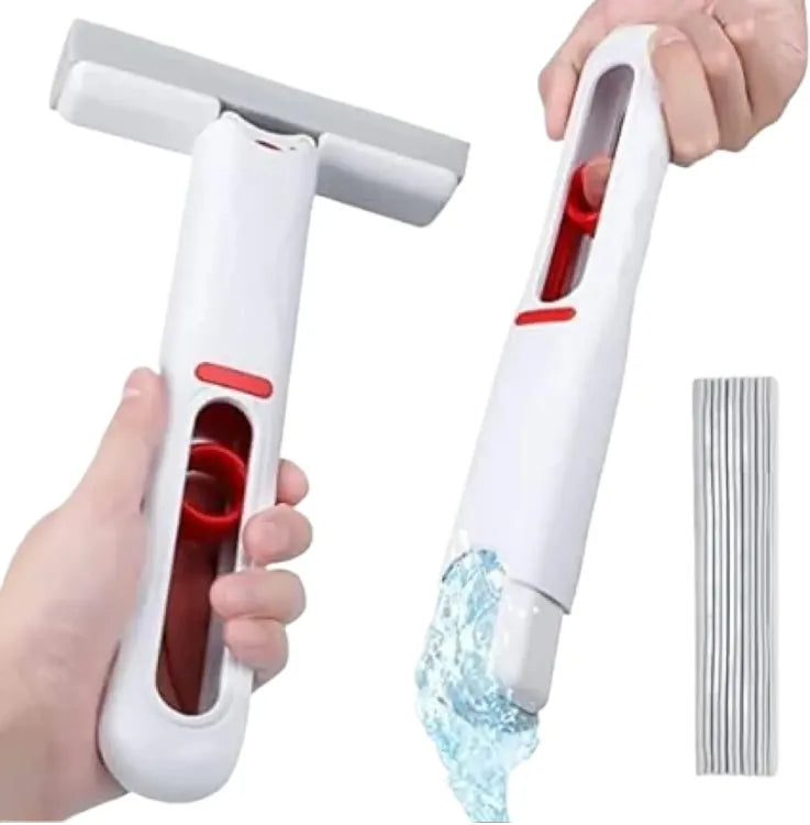 Mini Cleaning Mop, Portable Squeeze Mop, Hand-Washable Desktop Cleaning