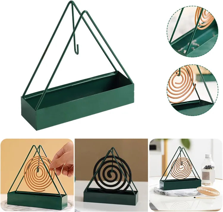 Mosquito Coil Stand Triangle Anti-scald Mosquito Coil Stand Wax Melt Burner Home Decoration Aromatherapy Burner