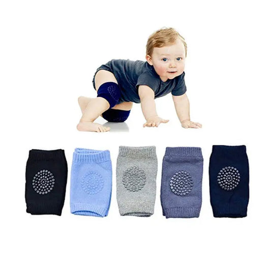 1 Pair Baby Knee Protector Baby Crawling Knee Pads Anti Slip Protector Knee Scratch Protection Cotton Knee Pad