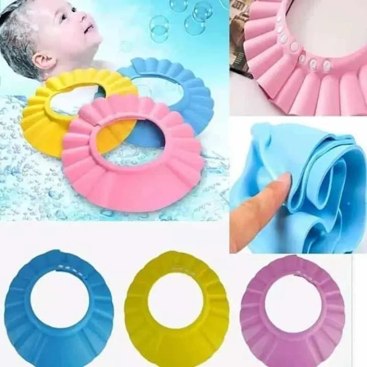 Baby Shower Cap Shampo Cap Wash Hair Kids Bath Visor Hats Adjustable Waterproof Ear Protection Eye Children Hats Infant Foam Material