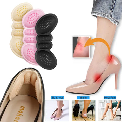 Women Insoles for Shoes High Heel Pad Adjust Size Adhesive Heels Pads Liner Grips Protector Sticker Pain Relief Foot Care Insert Cushion Inserts Silicone Shoe Pads