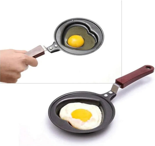 Stainless Steel Lovely Different Shape Mini Non-Stick Egg Frying Pan(Design May Vary) | Pack of 1