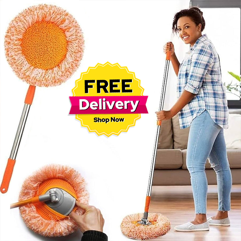 360 Degree Rotatable Adjustable Cleaning Mop Sunflower Mop 5Ft Long Pipe