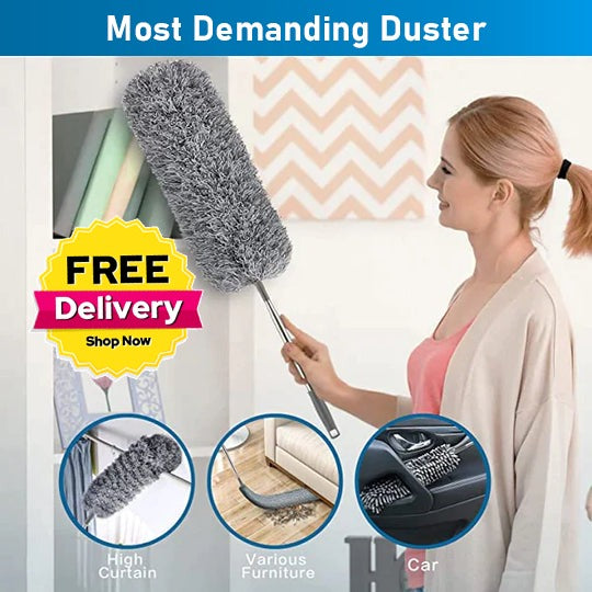 Cleaning Duster 8ft Long Pipe AC CEILING FAN WALL ROOF FEATHER DUSTER