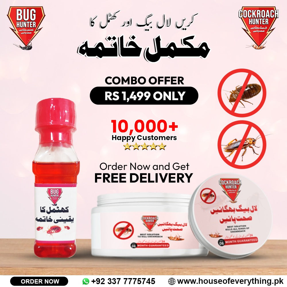 Bug Hunter (Khatmal) Solution Formula kill Bedbugs within 24 hours