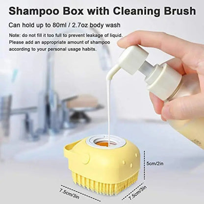 Silicone Bath Body Brush Scrubber with Soap Dispenser Body Brush