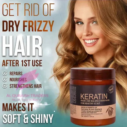 Keratin Hair Mask Treatment : Restore, Strengthen Smoothness-500 Ml