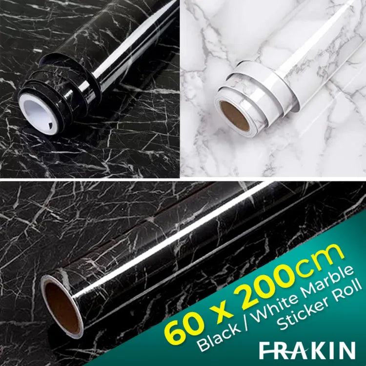 FRAKIN 60x200cm Wall Paper Waterproof Heat Resistant Self