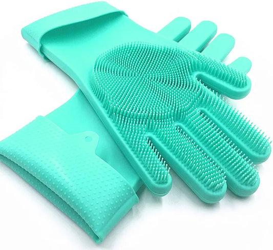 Silicon gloves For kitchen - Slicon Gloves Dish Washing - Silicon Gloves For Cooking - Silicon Gloves Pair - Silicon Gloves for Baking - Silicon Gloves for Oven - Silicon Gloves for Dish Washing