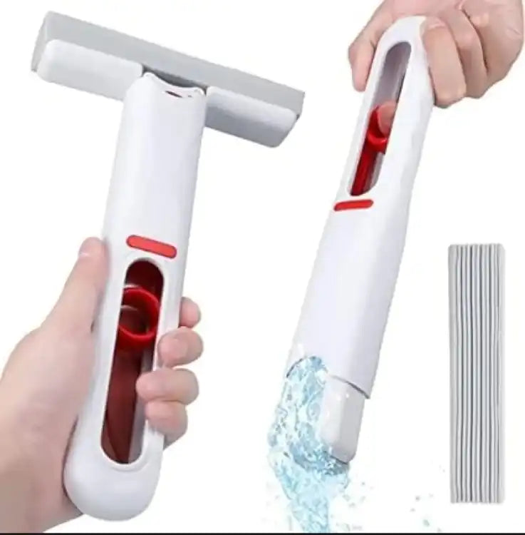 Mini Cleaning Mop, Portable Squeeze Mop, Hand-Washable Desktop Cleaning